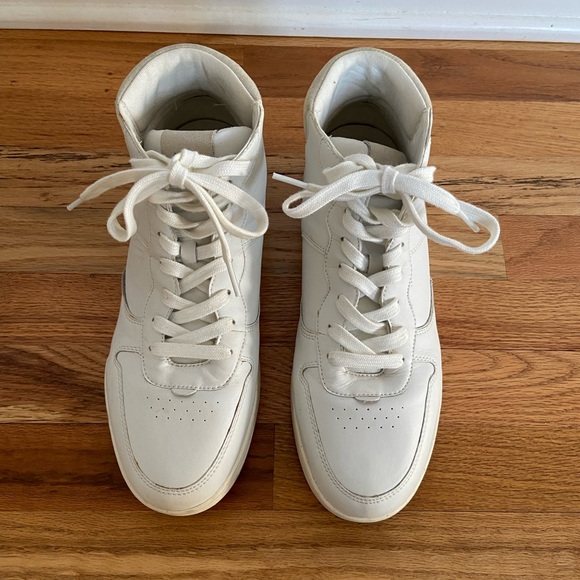 Madewell Court Hightop Sneakers in Neutral, Women’s Size 12 - Picture 4 of 12
